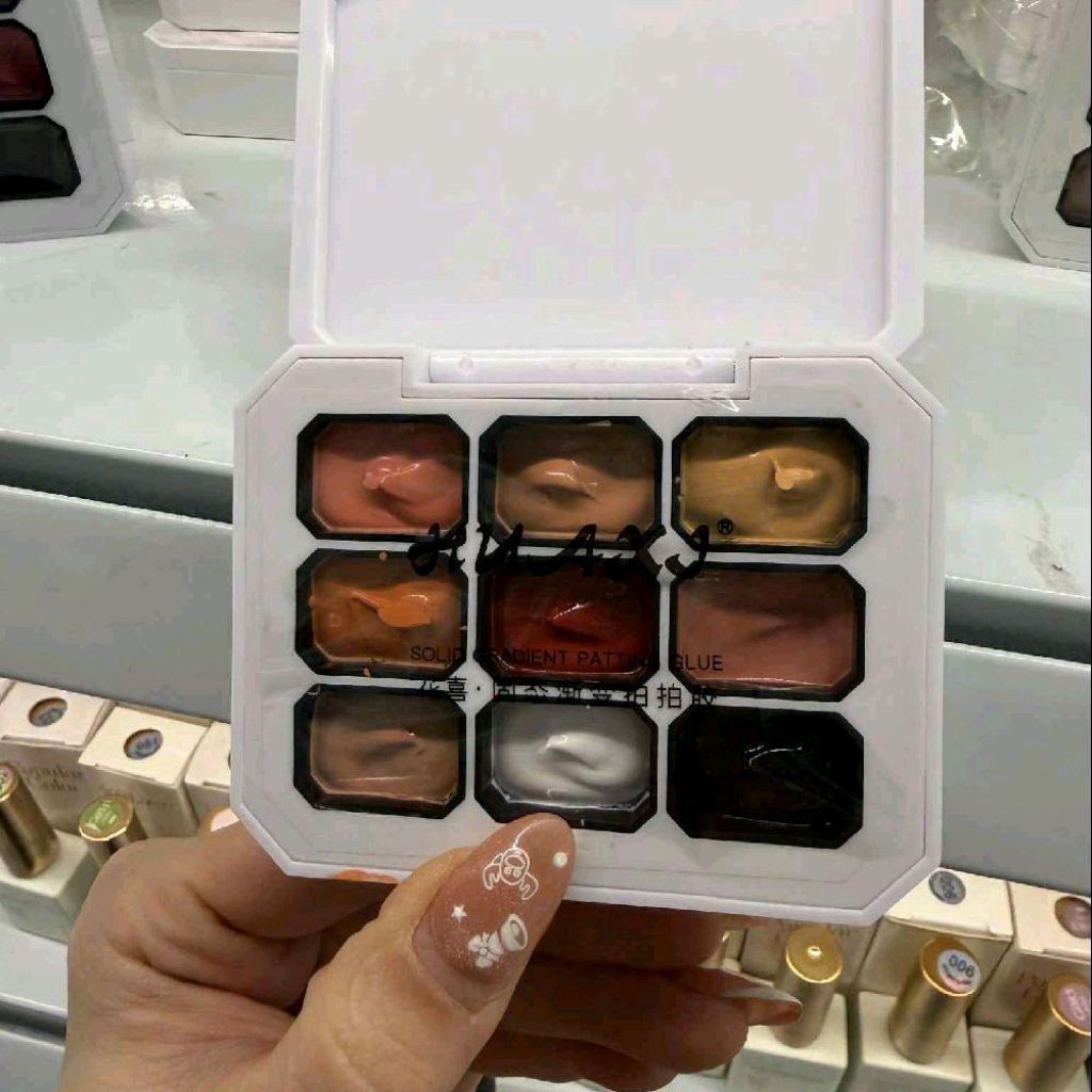Set gel dặm ombre 9 màu HUAXI mẫu hộp mới - Gel vẽ, gel ombre, sơn gel chuyên dụng làm nail trang tr