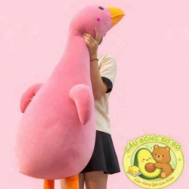 Gấu bông vịt trầm cảm size 1m3 hàng quảng châu vải miniso mềm mịn kèm hình thực tế