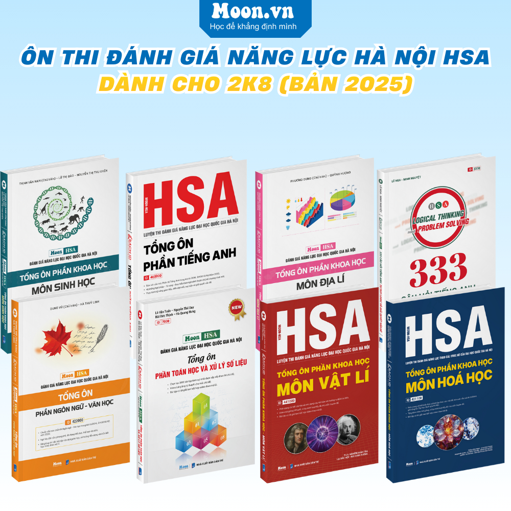 Sách - Ôn Thi Đánh Giá Năng Lực HSA Đại Học Quốc Gia Hà Nội Dành Cho Học Sinh Lớp 12