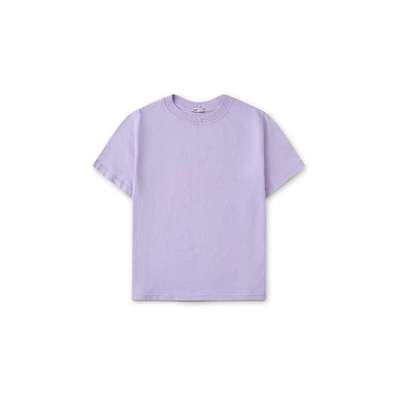 LIBÉ WORKSHOP - Áo thun cotton màu tím nhạt tay ngắn 7615