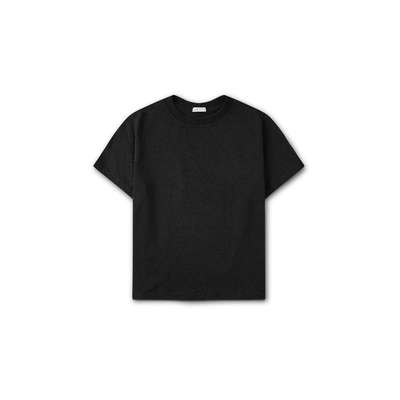LIBÉ WORKSHOP - Áo thun cotton màu đen tay ngắn 7617