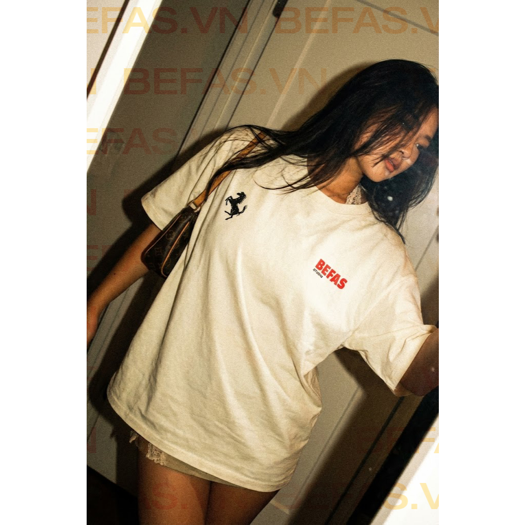 Ferrari T-Shirt - Áo thun tay lỡ Ferrari - Áo Tết Năm Con Ngựa Fullbox cổ tròn Nam Nữ 100% cotton,ov