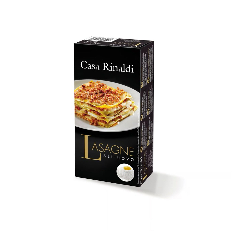 Mì Lá Lasagna Casa Rinaldi 500g – Pasta Ý Từ Lúa Mì Cứng, Bronze-Die, Chuẩn Vị Cho Lasagna, Ragù, Pe