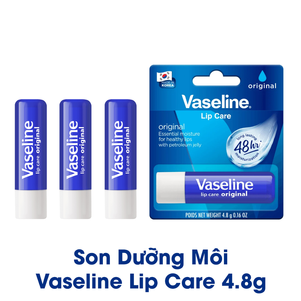Vaseline Son Dưỡng Môi Lip Care Original 4.8g – Made in Korea
