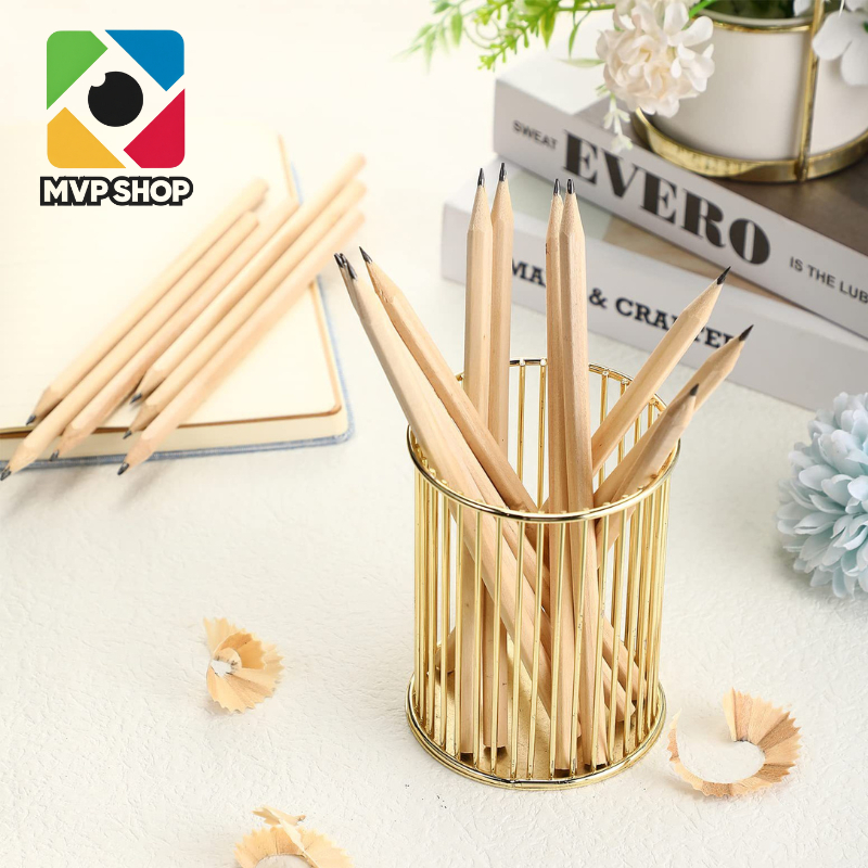[Set 20] Bút Chì Thân Gỗ HB Trơn - Bút Chì Gỗ HB Ruột Than