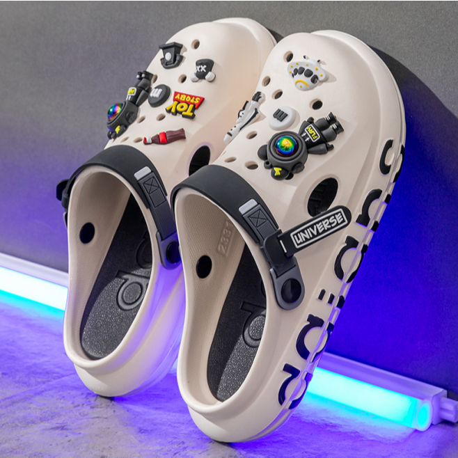 Dép sục nam kèm sticker HOT  phi hành gia, Joker, Batnam hot trend trẻ trung phong cách 062