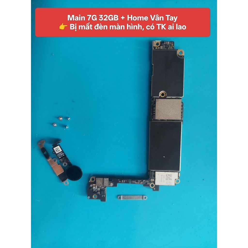 Main 7G 32GB (kèm Home còn vân tay) bị mất đèn màn hình