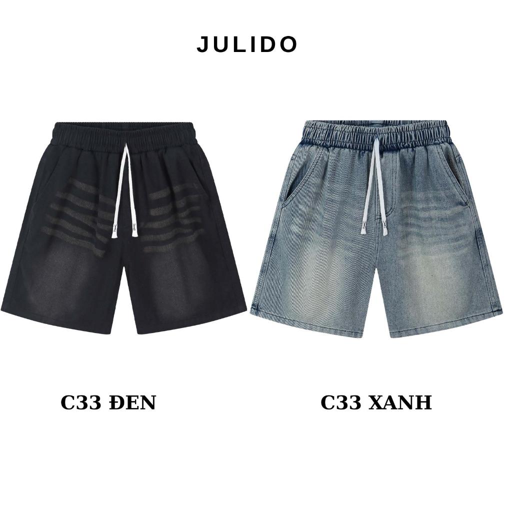Quần short jean nam, quần đùi nam nữ chất JEAN mềm mịn thoáng mát