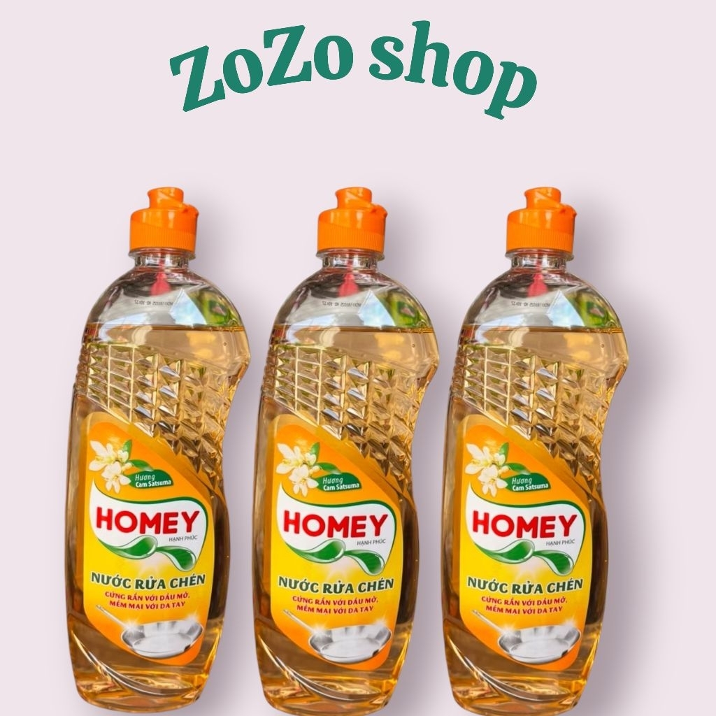 Nước rửa chén Homey  hương cam siêu sạch Chính hãng giá tốt