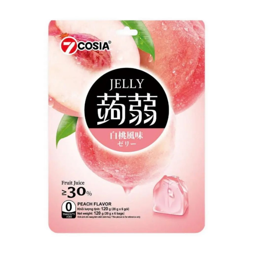 [Date Mới] Thạch Puri Konjac Pop vị đàoo 7Cosia gói 120g (1 Gói) (KKM)