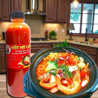 Đồ Ăn Vặt Sốt Mỳ Cay Hàn Quốc CHAI 1Kg – Đậm Vị Cay Tê – Nấu Được 20 Bát – Dùng Cho Quán & Gia Đình