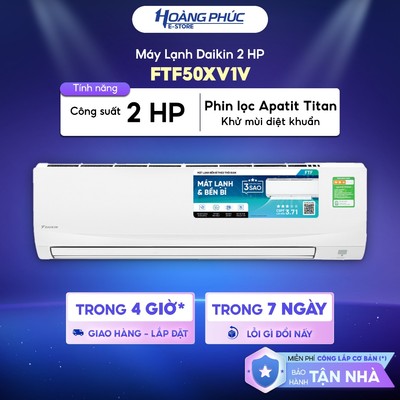 Máy Lạnh | Điều Hoà DAIKIN 2.0 HP FTF50XV1V - Mono {Ship HCM 0Đ}