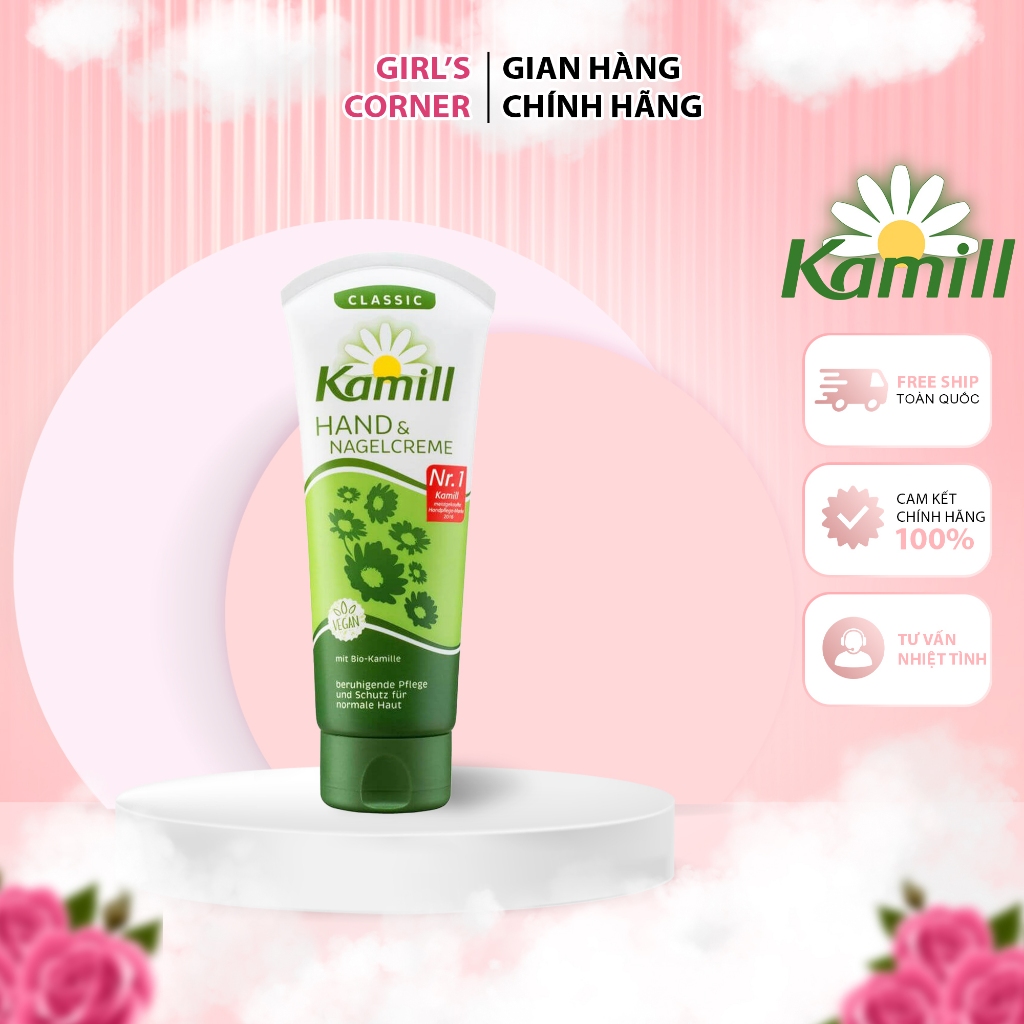 Kem dưỡng da tay và móng tay Kamill nội địa Đức 100ml 150ml cho da khô nhạy cảm