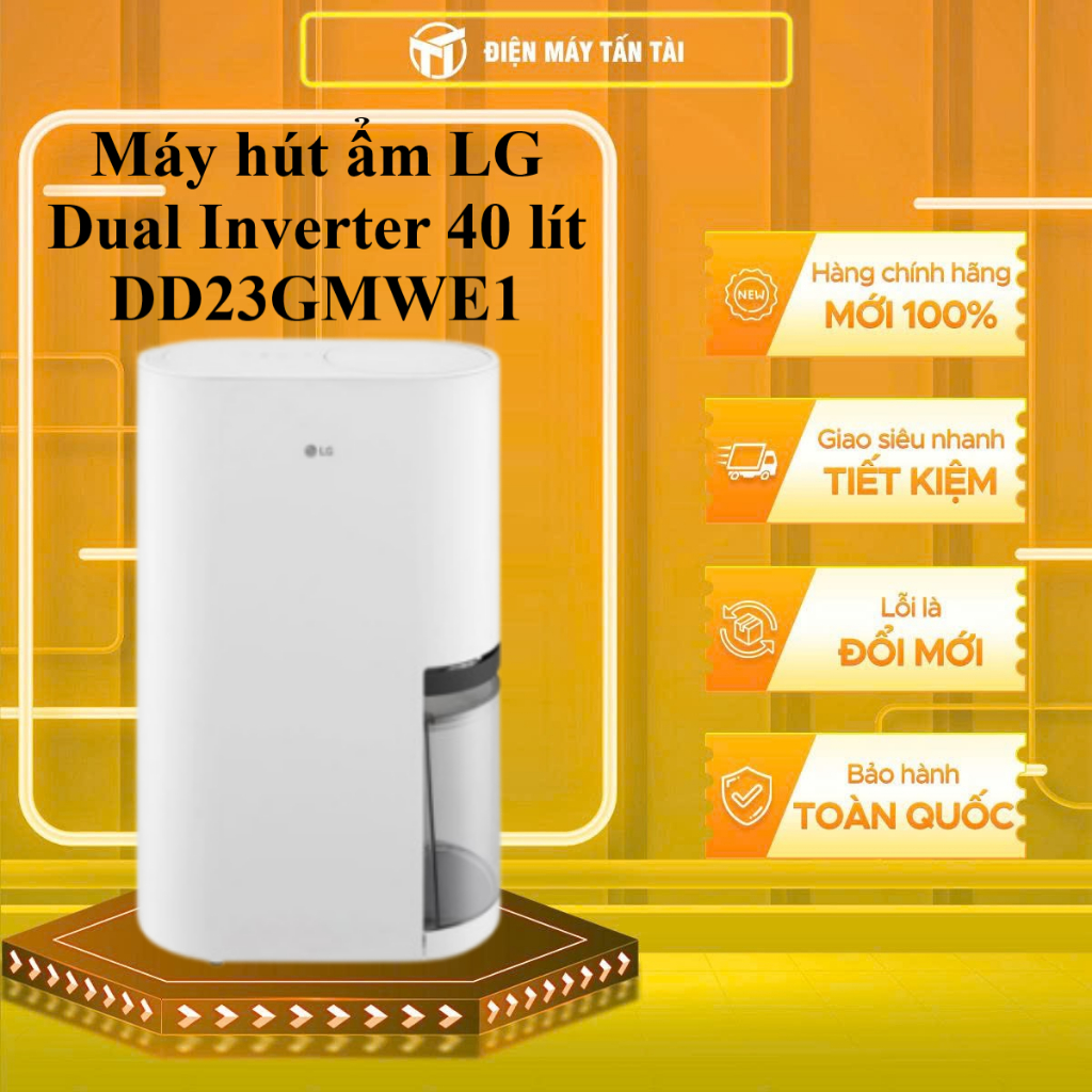 DD23GMWE1.ABAE - Máy hút ẩm LG Dual Inverter 40 lít DD23GMWE1 - GIAO TOÀN QUỐC