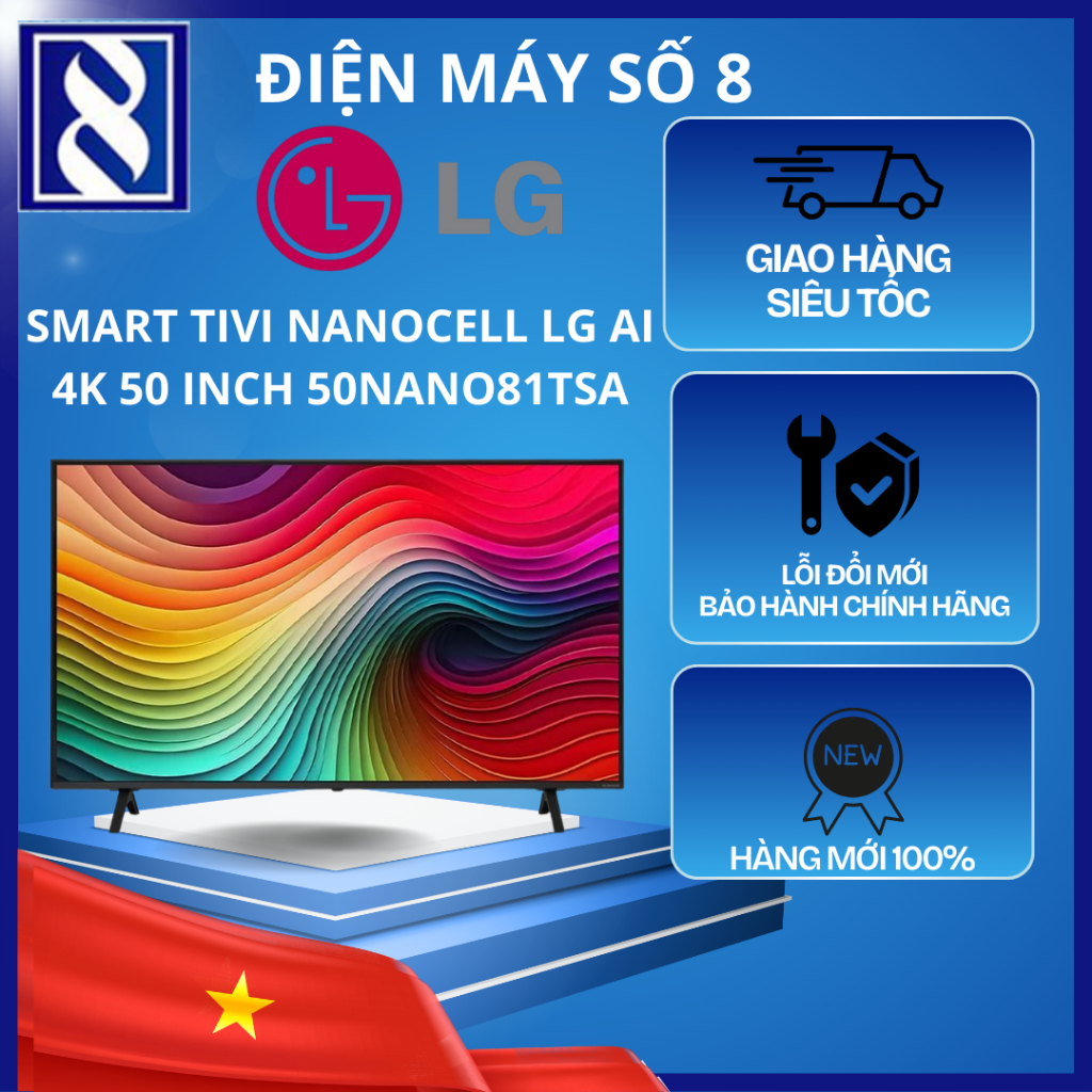 Smart tivi LG 50NANO81TSA NanoCell AI 4K 50 inch