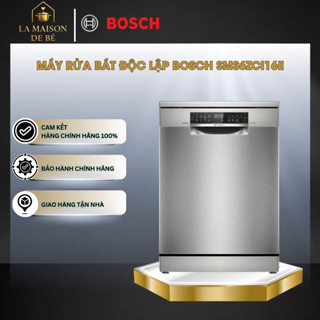 Máy Rửa Bát Độc Lập Bosch SMS6ZCI16E – Serie 6 – Sấy Zeolith – 8 Chương Trình Rửa Hiện Đại - LMS