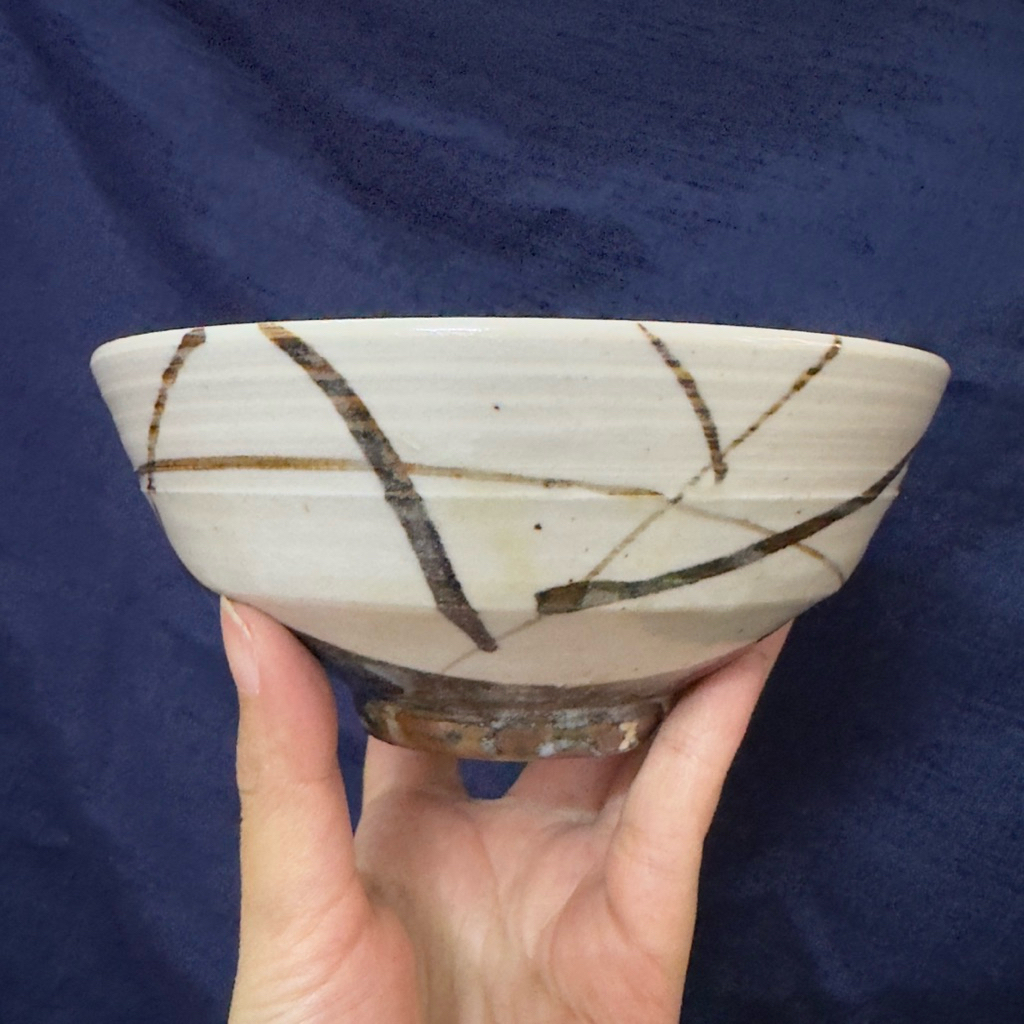 [Gốm Nhật] Chawan Nguyệt Minh - Hộp gỗ