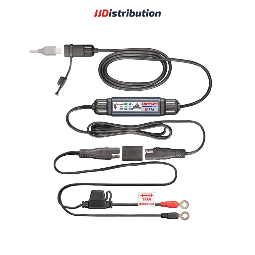 Bộ Sạc USB C Gắn Xe Máy OptiMate 5V 3.3A 3300mA tự ngắt, bảo vệ ắc-quy