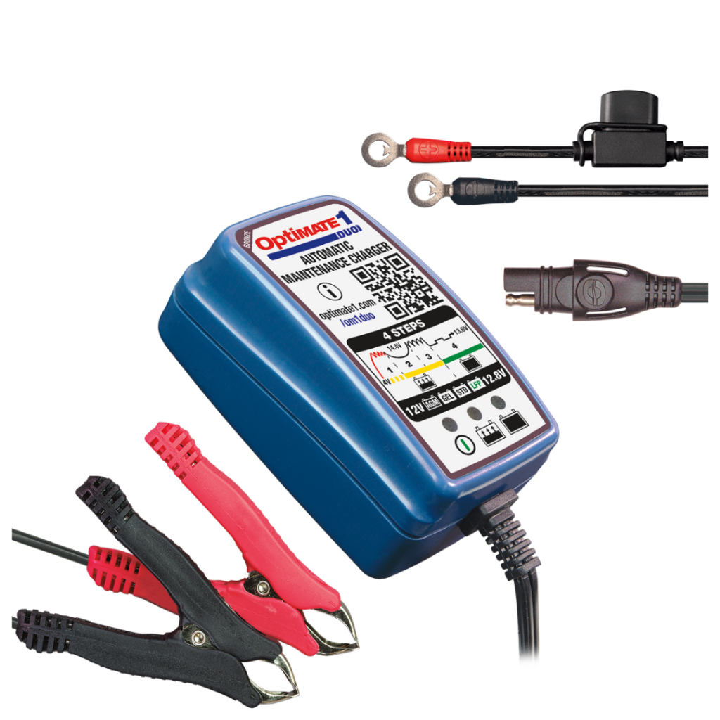 Sạc bình ắc quy xe máy 12V OptiMate 1 DUO 0.6A tự ngắt khi đầy, chống ngược cực