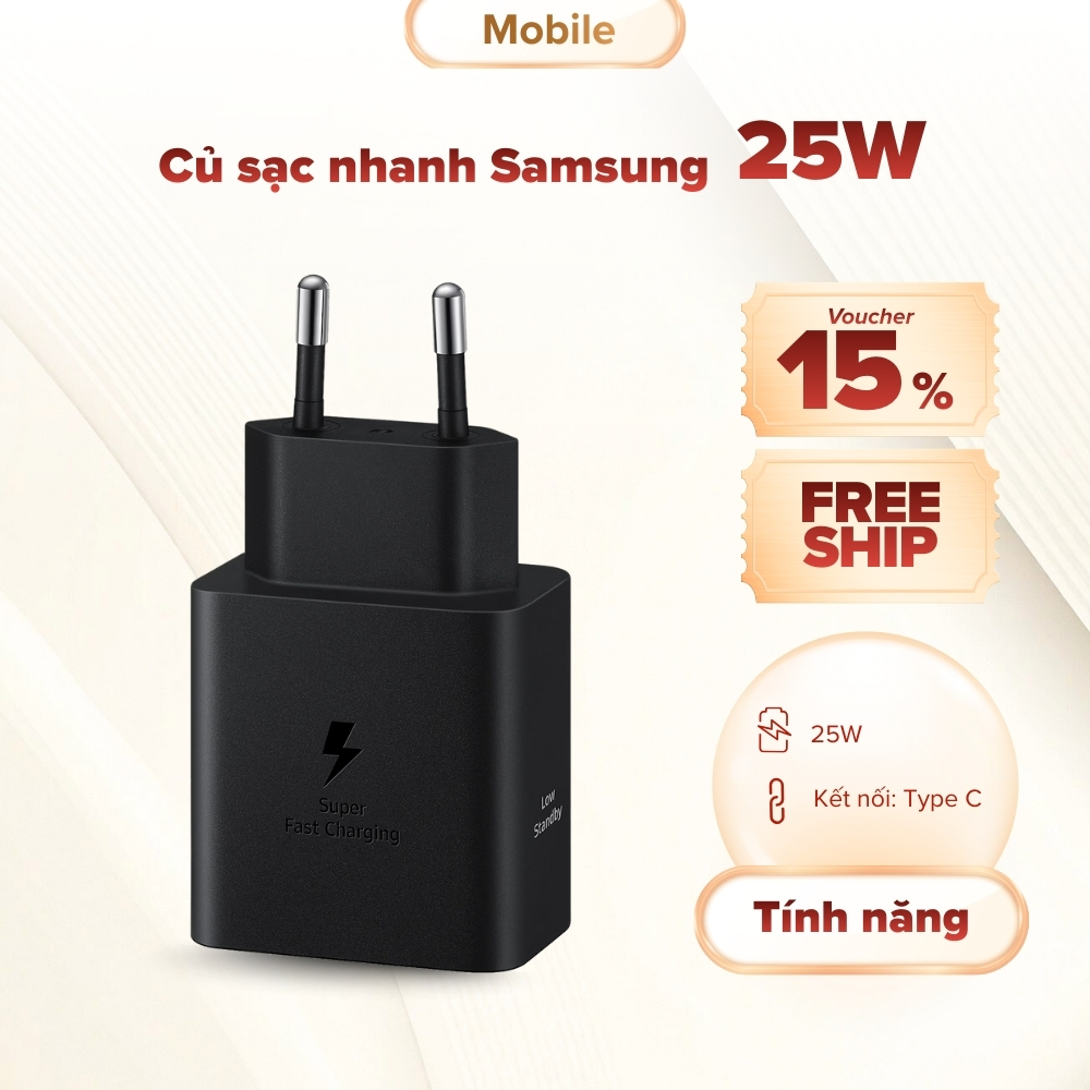 Sạc Nhanh Samsung Chính Hãng 25W Nguyên Hộp