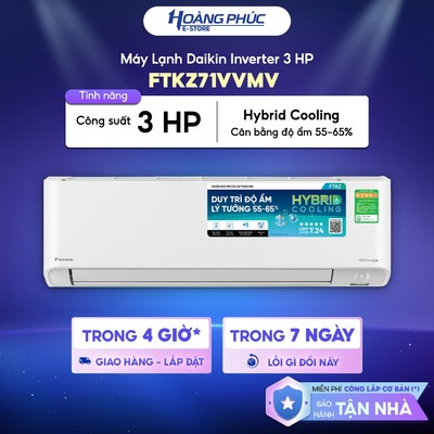 [MỚI 2025] Máy Lạnh | Điều Hoà DAIKIN Inverter 3 HP FTKZ71VVMV {Ship HCM 0Đ}