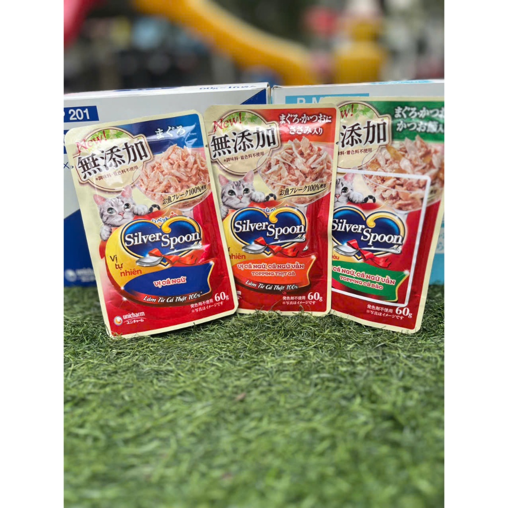 Combo 24 gói pate cho mèo Silver Spoon