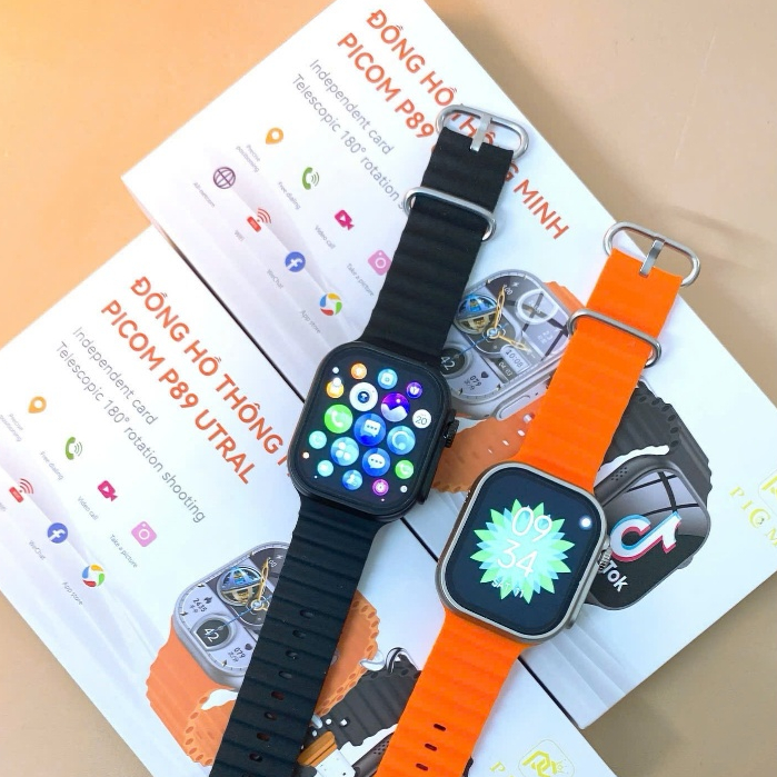 Đồng Hồ Thông Minh định vị trẻ em Picom P89 Ultra Lướt Web Chơi Game Lắp Sim Nghe Gọi Độc Lập