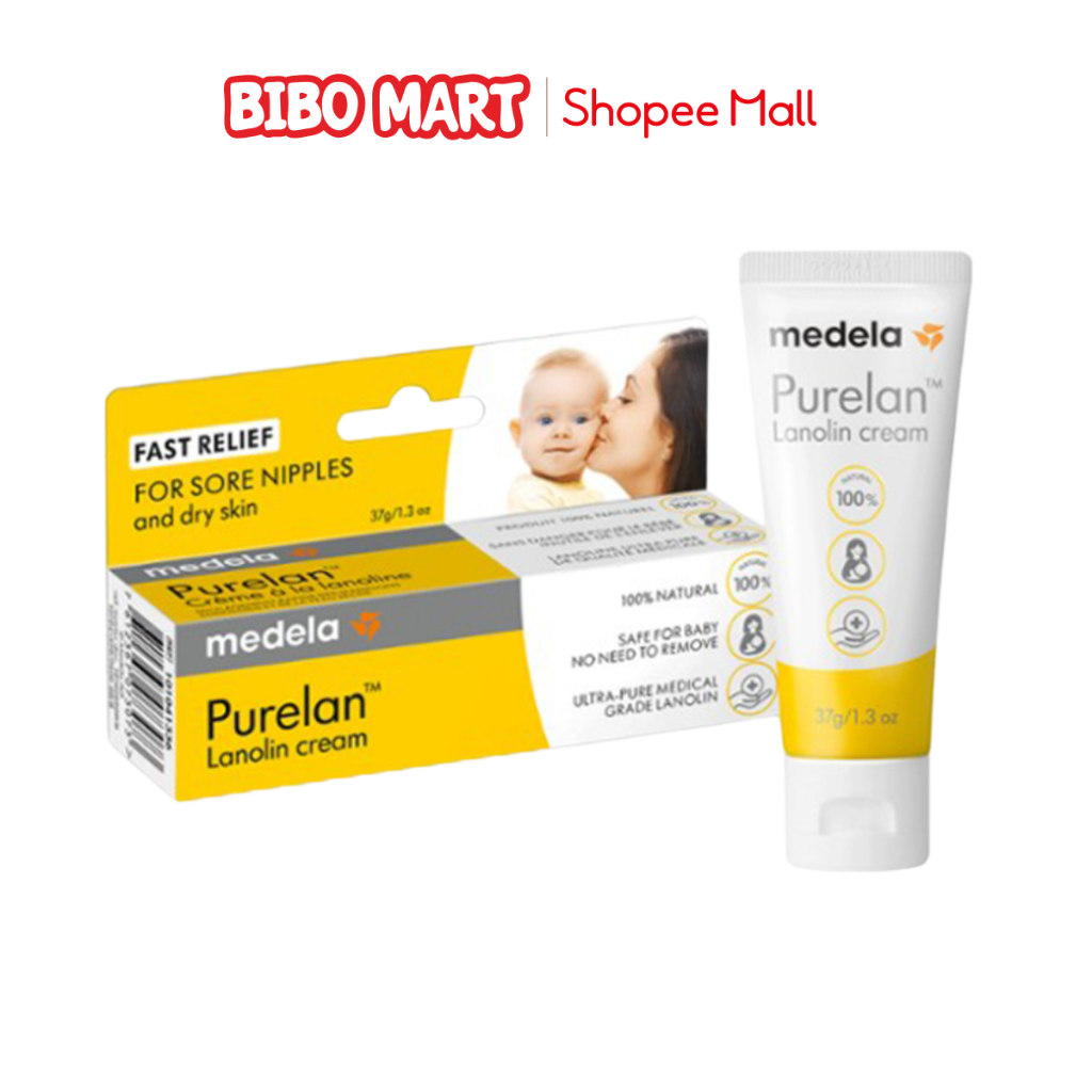 Kem Nứt Đầu Ti Medela Purelan Hỗ Trợ Giảm Nứt Đầu Ti Cho Mẹ - Tăng Độ Đàn Hồi Tự Nhiên Tuýp 7g 37g