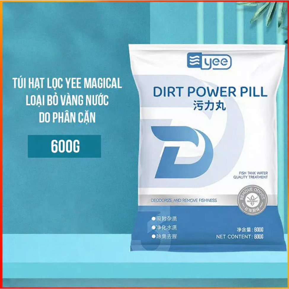 Hạt Lọc Purigen Magical YEE (tặng túi) - Vật liệu lọc cao cấp làm trong nước, khử màu cho bể cá