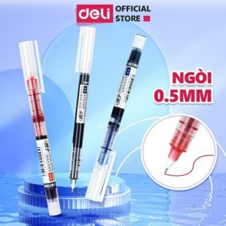 Bút Gel Bút Nước Deli Bút Viết Tiếng Trung Roller Pen Cao Cấp Ngòi 0.5mm Viết Trơn Tru  Học Sinh Màu Xanh Đen Đỏ