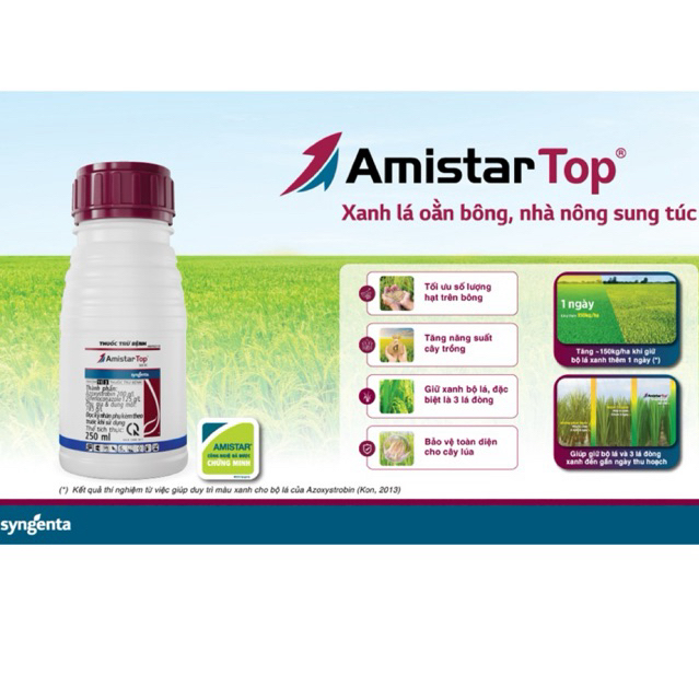 Amistar Top® 325SC Chai 250 ml - Chính hãng Syngenta Việt Nam