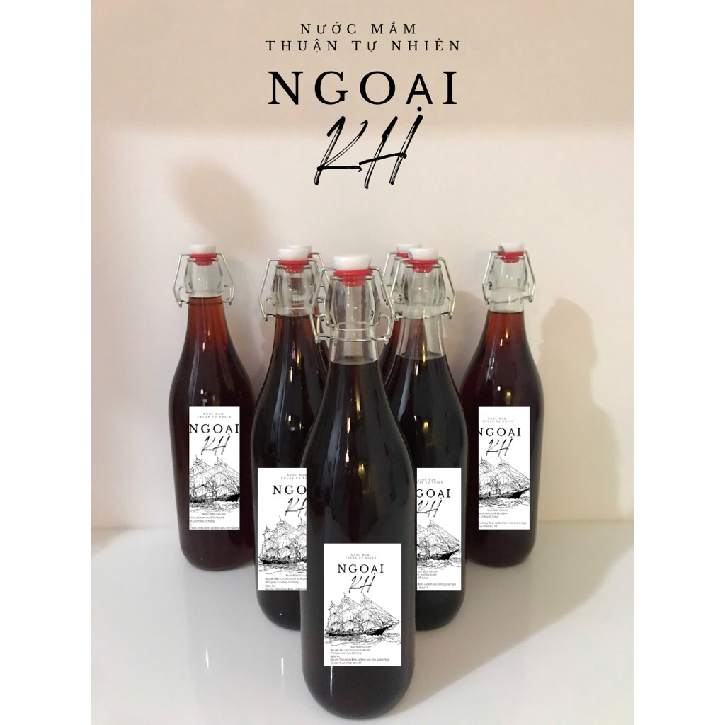 Nước Mắm Cá Cơm nguyên chất - Ngoại KH - Chai 750ml