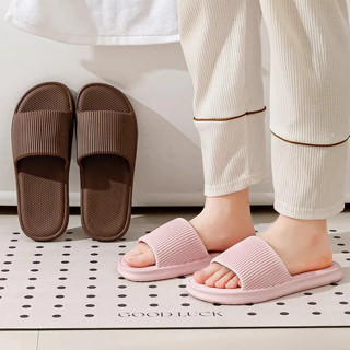 ❌NHIỀU MÀU - SIÊU ÊM ❌ Dép Nam Nữ Đi Trong Nhà Kẻ Tăm Siêu Nhẹ Chống Trơn Trượt Nhiều Màu Sắc Cho Nam Nữ 88539