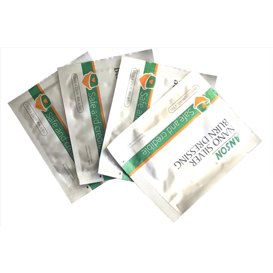 Gạc y tế Anson nano silver burn dressing (Gạc vết thương bỏng nano bạc Anson) - 1 miếng