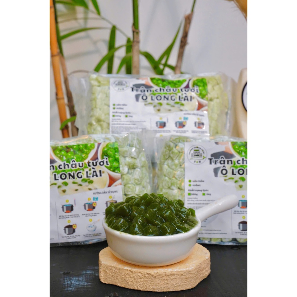 Trân Châu Olong Lài Vuông Mini ( Nấu Siêu Tốc 5-8 Phút Ủ 20 Phút )