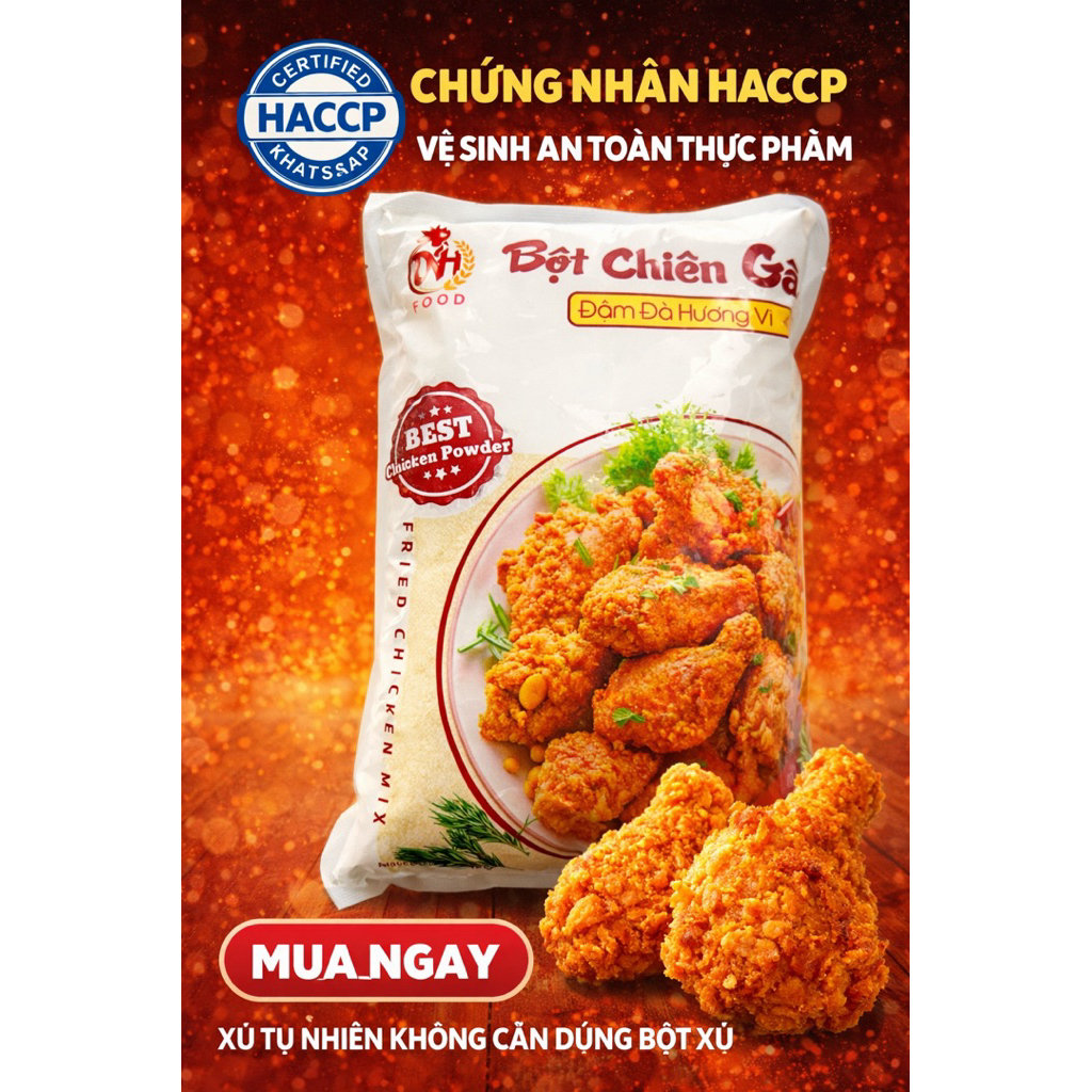 bột gà rán dễ lên vảy giòn xốp