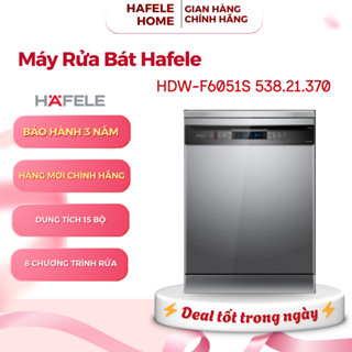 Máy Rửa Chén Độc Lập HDW-F6051S Hafele 538.21.370 - 8 Chương Trình Rửa - EEH