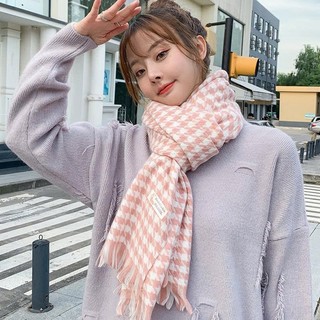 Khăn Choàng Cổ Răng Sói Nữ Thu Đông – Khăn Quàng Cổ Dày Giữ Ấm, Phong Cách Hàn Quốc