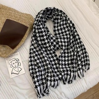 Khăn Choàng Cổ Răng Sói Nữ Thu Đông – Khăn Quàng Cổ Dày Giữ Ấm, Phong Cách Hàn Quốc