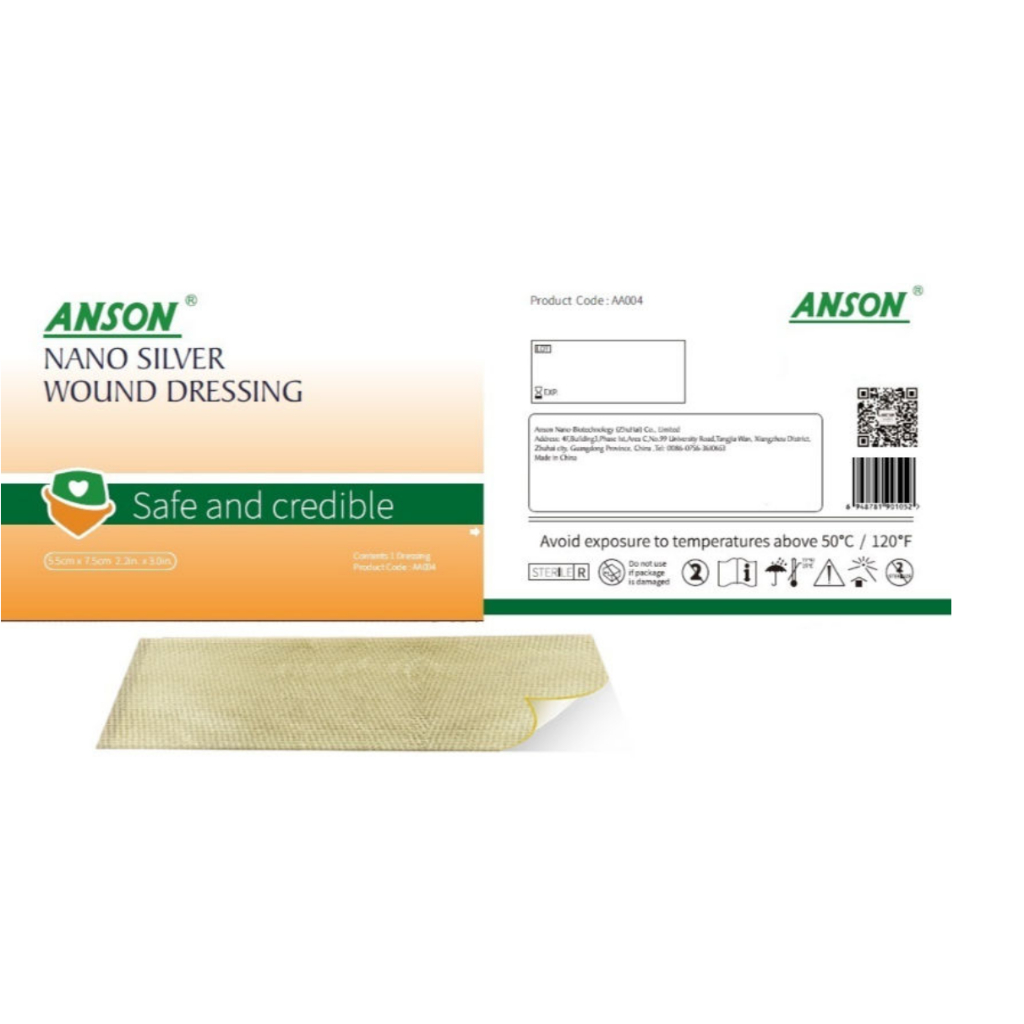Anson nano silver wound dressing (Băng dán vết thương nano bạc Anson) - 1 miếng