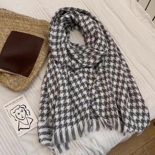 Khăn Choàng Cổ Răng Sói Nữ Thu Đông – Khăn Quàng Cổ Dày Giữ Ấm, Phong Cách Hàn Quốc