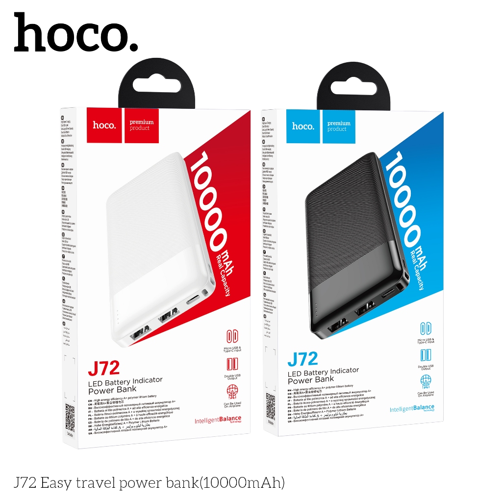 SẠC DỰ PHÒNG 10.000MAH HOCO J72 CHÍNH HÃNG