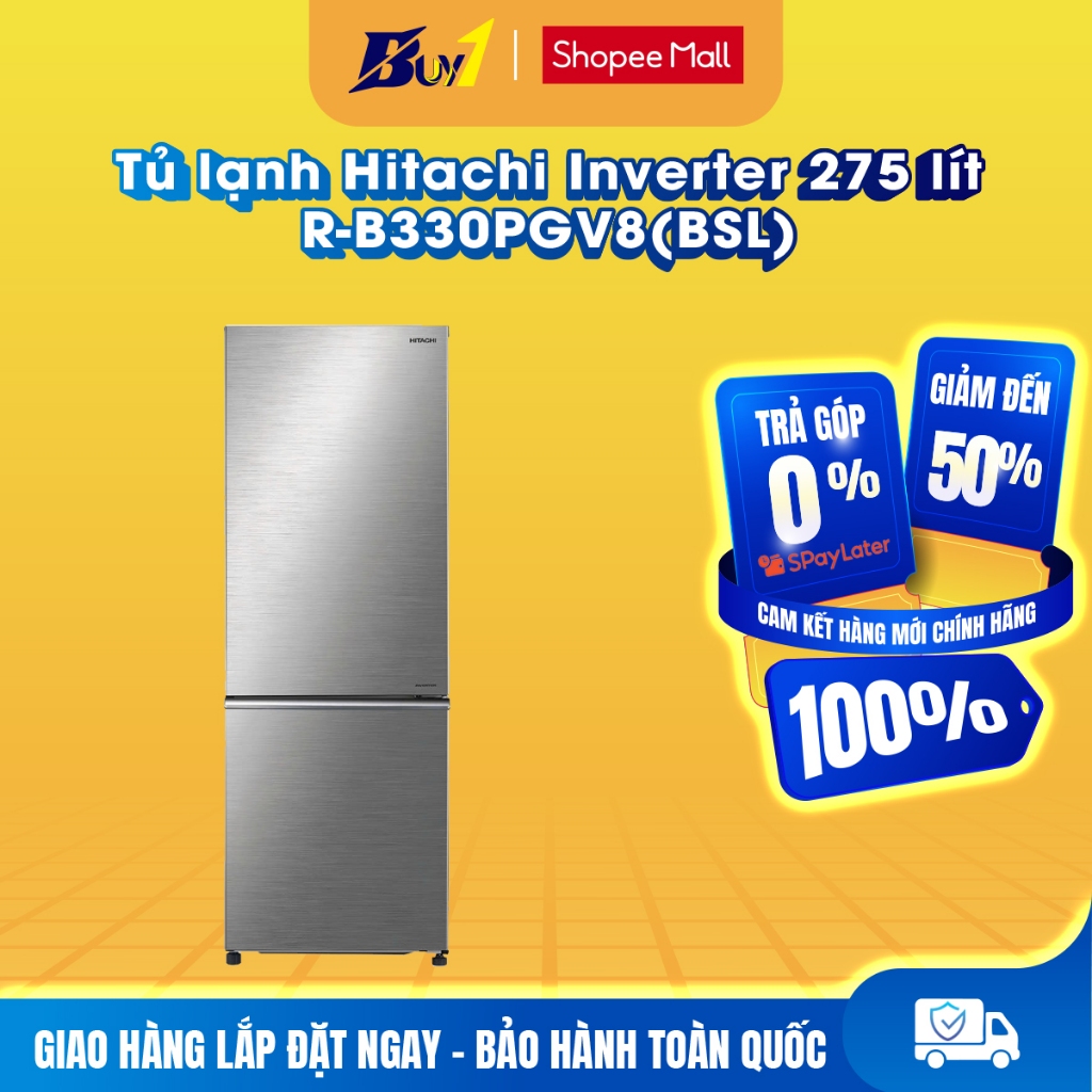 R-B330PGV8(BSL) - Tủ lạnh Hitachi Inverter 275 lít R-B330PGV8(BSL) - Hàng chính hãng