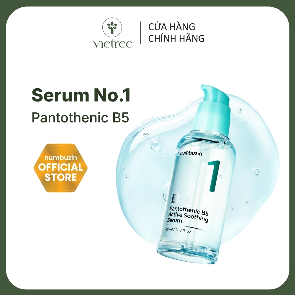 Tinh Chất B5 Cấp Ẩm Làm Dịu Da NUMBUZIN No.1 Pantothenic B5 Active Soothing Serum (50ml)