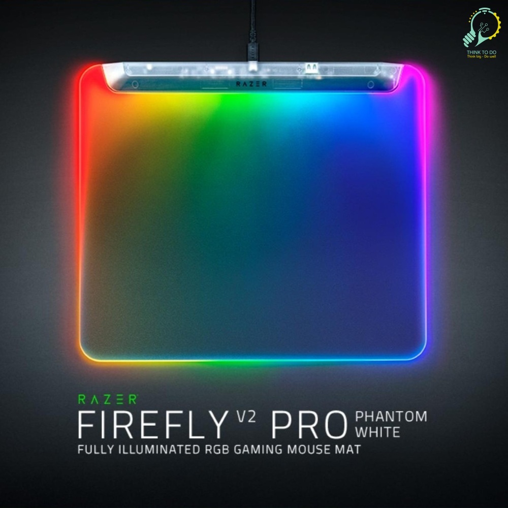 [NEW, ORIGINAL] Bàn di chuột Razer Firefly V2 Pro Phantom White Edition — Fully Illuminated RGB Gami