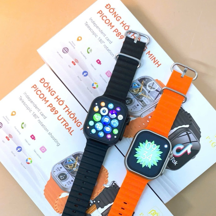 Đồng Hồ Thông Minh định vị trẻ em Picom P89 Ultra Lướt Web Chơi Game Lắp Sim Nghe Gọi Độc Lập