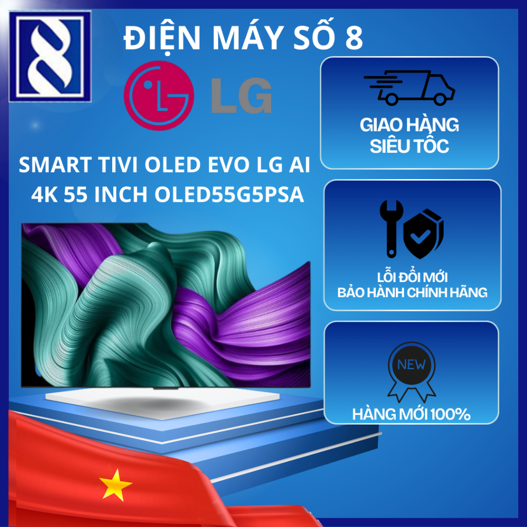 Smart tivi LG OLED55G5PSA OLED Evo AI 4K 55 inch
