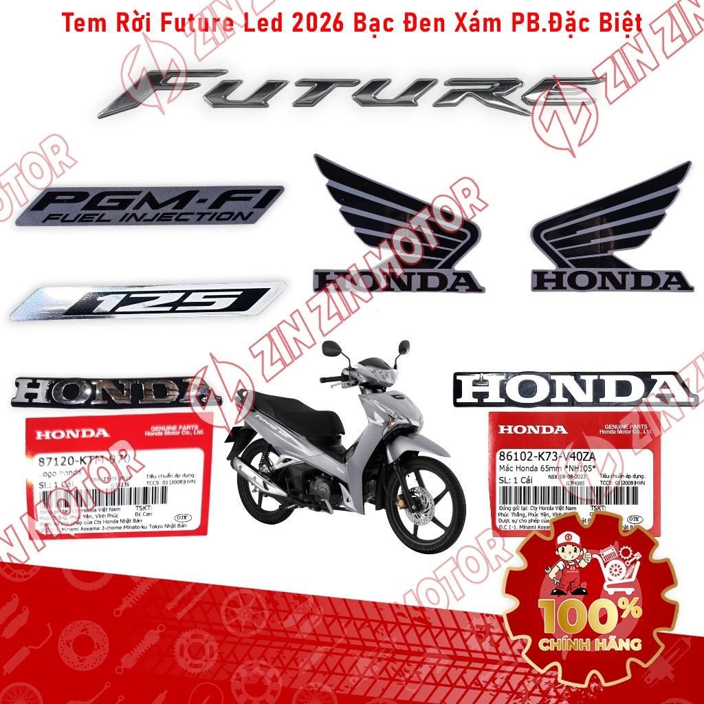 Tem Xe Future 2026 125 Fi, Future Led 2025 2026 Chính Hãng - ZZM