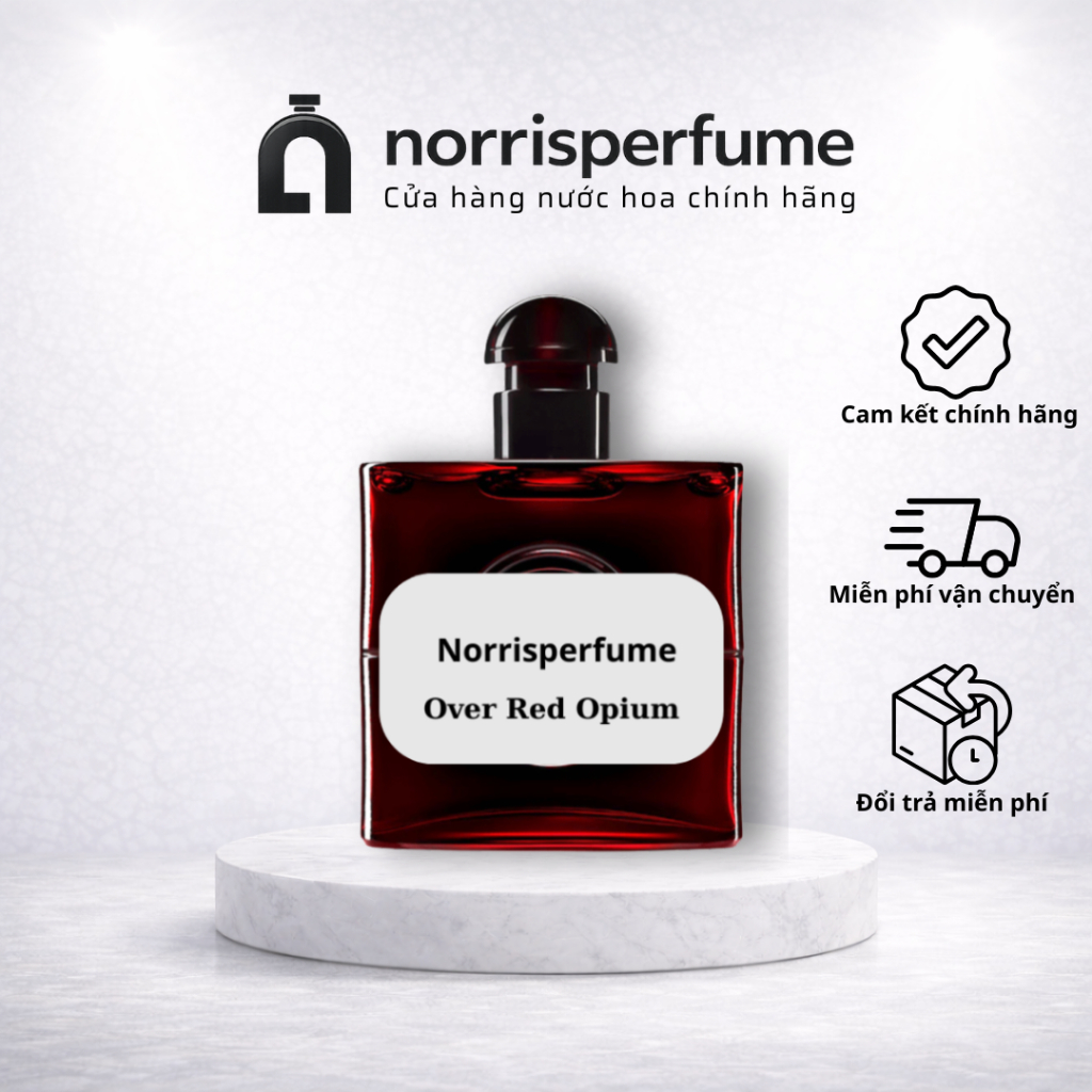 [ Chính hãng ] Nước Hoa nữ Norrisperfume Opium Over Red EDP, Phong Cách Cá tính, Gợi cảm, Lôi cuốn