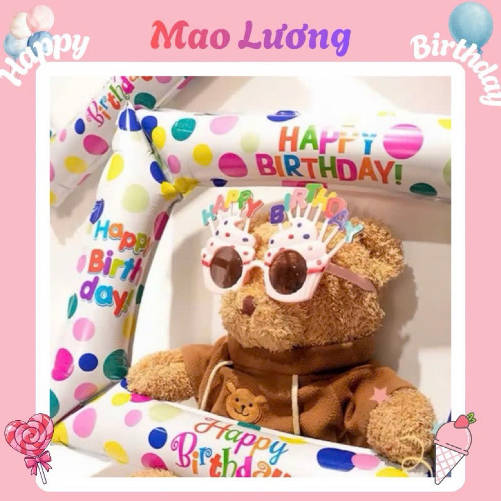 Bong Bóng Khung Hình, Bóng Khung Ảnh Check In Chụp Hình Selfie, Đạo Cụ Trang Trí Tiệc Sinh Nhật - Ha